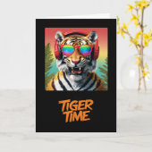Carte Heure du tigre (Fleur jaune)