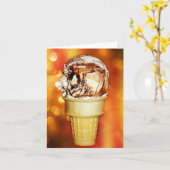Carte Heure pour la glace (Fleur jaune)