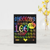 Carte Heure Pour Le 100e Jour De Cravate Étudiante Ensei (Fleur jaune)