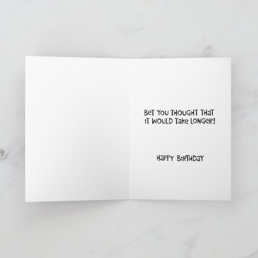 Carte Heure vole 64e anniversaire (Intérieur)