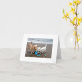 Carte Heures de récréation sur la plage (Fleur jaune)