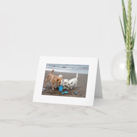 Carte Heures de récréation sur la plage (Devant)