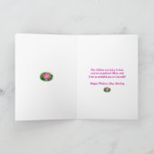 Carte heureuse chérie du jour de mère de rose de (Intérieur)