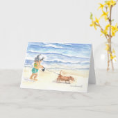 Carte heureuse d'aquarelle du jour de mère (Fleur jaune)