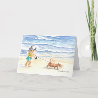 Carte heureuse d'aquarelle du jour de mère