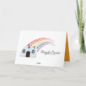 Carte heureuse d'automne avec du café et des (Dos)