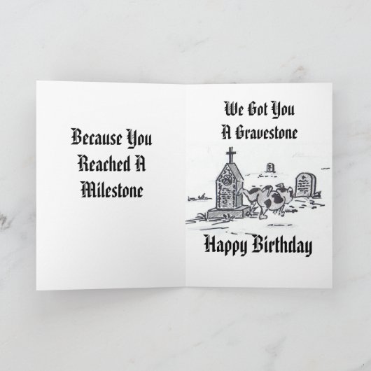 CARTE HEUREUSE DE BRITHDAY (Intérieur)