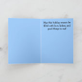 Carte heureuse de carlin de Hanoukka (Intérieur)