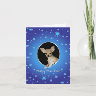 Carte heureuse de chiwawa de Hanoukka