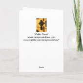 Carte heureuse de croix celtique de Pâques (Dos)