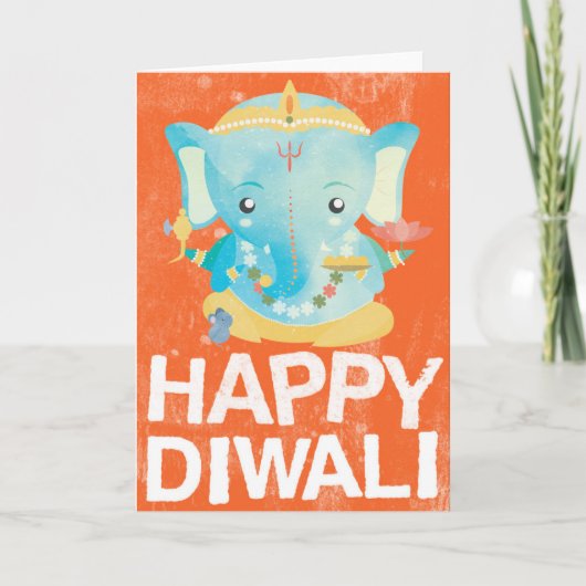 Carte heureuse de Diwali (Devant)