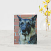 Carte heureuse de fête des pères de berger (Fleur jaune)