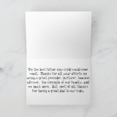 Carte heureuse de fête des pères pour le père de (Intérieur)