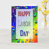 Carte heureuse de Fête du travail (Fleur jaune)