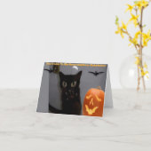 Carte heureuse de Halloween (Fleur jaune)