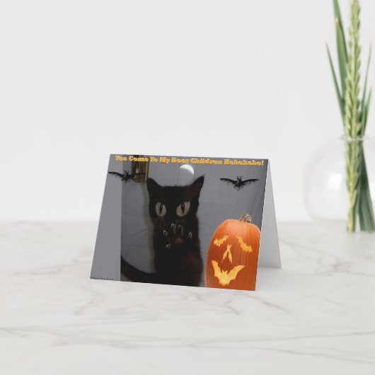 Carte heureuse de Halloween (Devant)