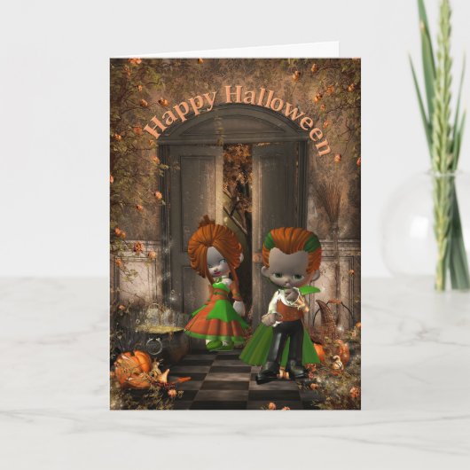 Carte heureuse de Halloween-Anniversaire (Devant)