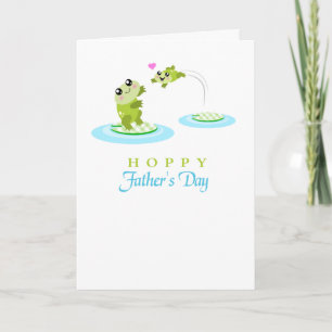 Carte heureuse de houblon de fête des pères de