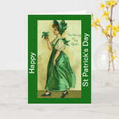 Carte heureuse de Jour de la Saint Patrick (Fleur jaune)