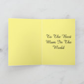 Carte heureuse de jour de mères (Intérieur)