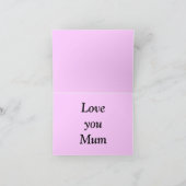 Carte heureuse de jour de mères (Intérieur)