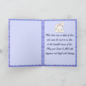 Carte heureuse de lapin de Pâques (Intérieur)