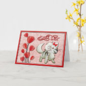 Carte heureuse de Lat d'Anniversaire-Sto (Fleur jaune)