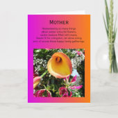Carte heureuse de mère de Pâques - Lilly orange (Devant)