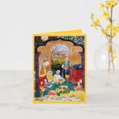 CARTE HEUREUSE DE PÂQUE (Fleur jaune)