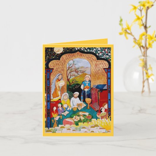 CARTE HEUREUSE DE PÂQUE (Fleur jaune)