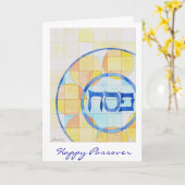 Carte heureuse de pâque (Fleur jaune)