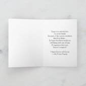 Carte heureuse de petit-fils de Pâques - paysage (Intérieur)