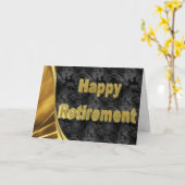 Carte heureuse de retraite (Fleur jaune)