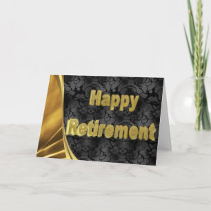 Carte heureuse de retraite