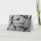 Carte heureuse de retraite de bouledogue anglais (Dos)