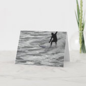 Carte heureuse de retraite de surfer (Dos)