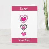 Carte heureuse de Saint-Valentin de coeurs (Devant)