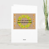 Carte heureuse de Thanksgivukkah Turquie (Dos)