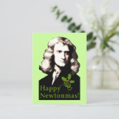 Carte heureuse de vacances de Newtonmas (Debout devant)