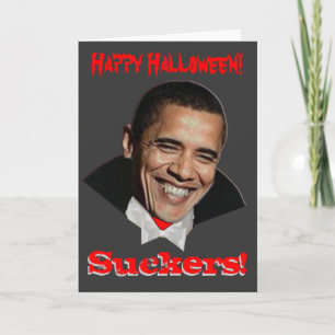 Carte heureuse d'Obama Halloween de surgeons de