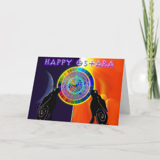 Carte heureuse d'Ostara