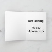 Carte heureuse drôle d'anniversaire tordue (Intérieur)