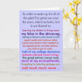 Carte heureuse drôle de fête des pères (Fleur jaune)