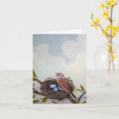 Carte heureuse du jour de mère (Fleur jaune)