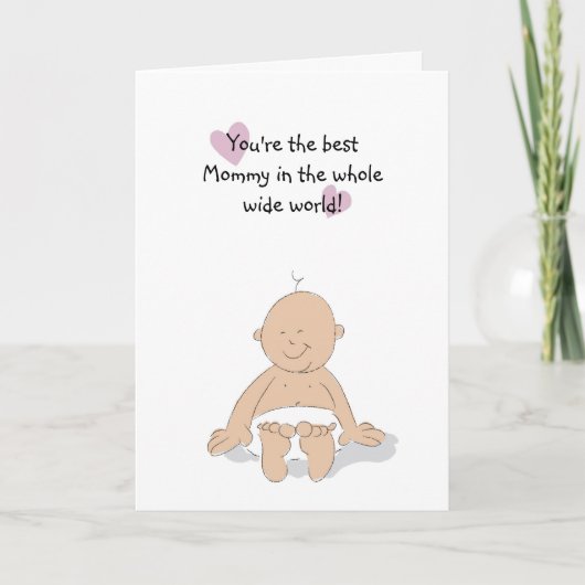 Carte heureuse du jour de mère (Devant)