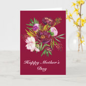 Carte heureuse du jour de mère (Fleur jaune)