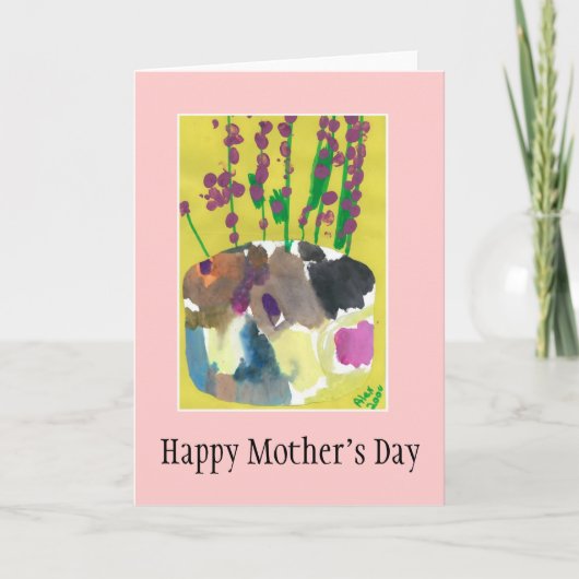 Carte heureuse du jour de mère (Devant)