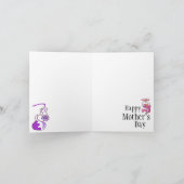 Carte heureuse du jour de mère de chien de baiser (Intérieur)