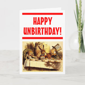 Carte heureuse d'Unbirthday