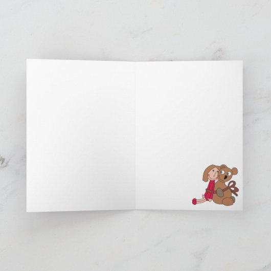 Carte heureuse faite sur commande d'anniversaire, (Intérieur)